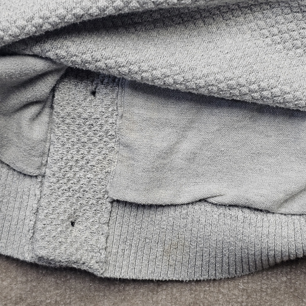 Hollister Shawl Collar Knit Button Cardigan Sweater Small Gray Y2K Preppy - Picture 15 of 15